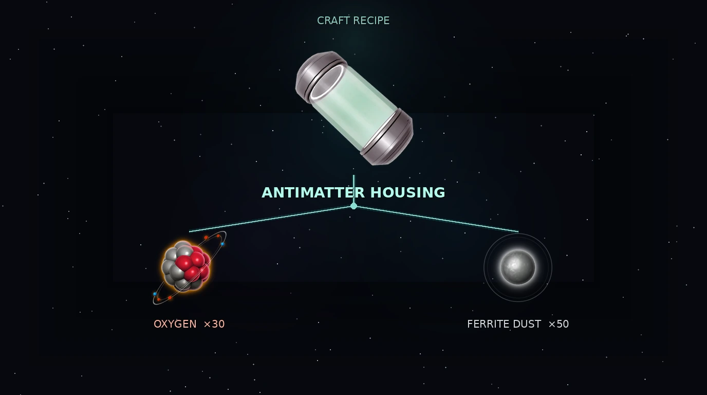 How to Craft Antimatter Housing in No Man's Sky