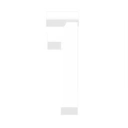 '1' Decal