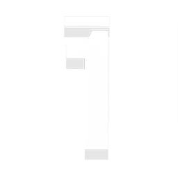 '1' Decal