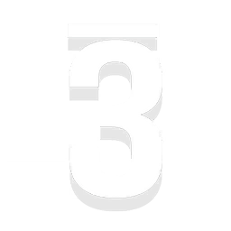 '3' Decal