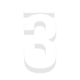 '3' Decal