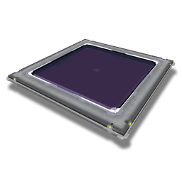 Concrete-framed Glass Panel