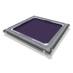 Concrete-framed Glass Panel