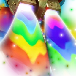 Rainbow Jetpack Trail