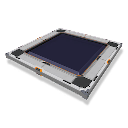 Metal-framed Glass Panel