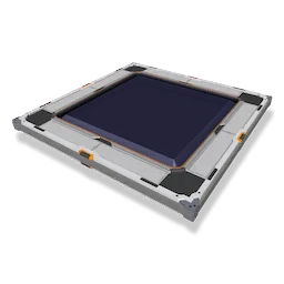 Metal-framed Glass Panel