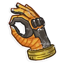 Hand of Approval Decal