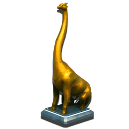 Gold Diplo Statue