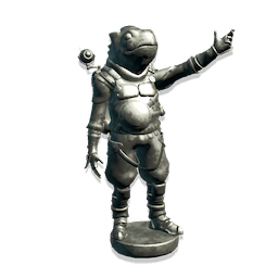 Silver Gek Statue