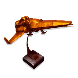 Gold Fighter Statue
