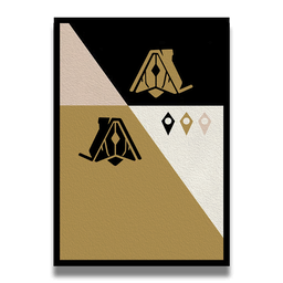 Black & Gold Traveller Poster