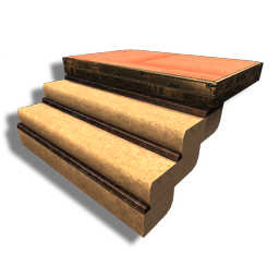 Stone Half Ramp Platform