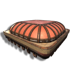 Rounded Flat Stone Roof