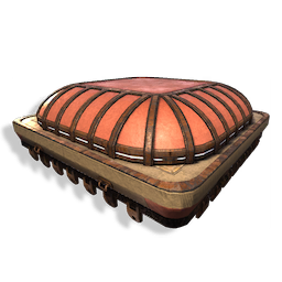 Rounded Flat Stone Roof