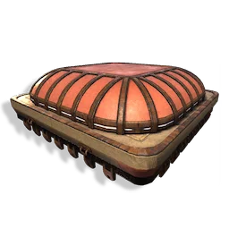 Rounded Flat Stone Roof