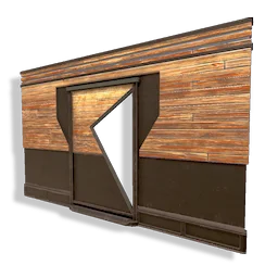 Timber Angled Door