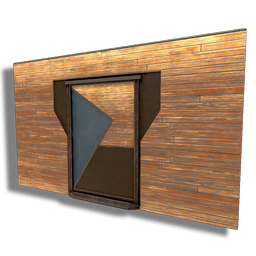 Timber Angled Door (mid)