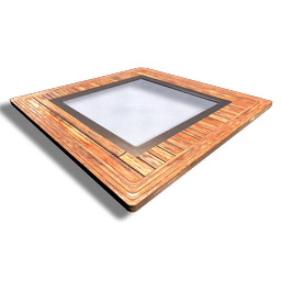 Timber-framed Glass Panel