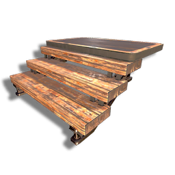 Timber Half Ramp Platform