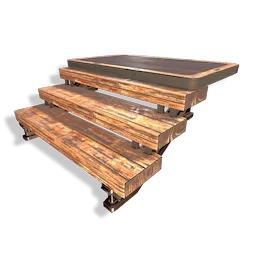 Timber Half Ramp Platform
