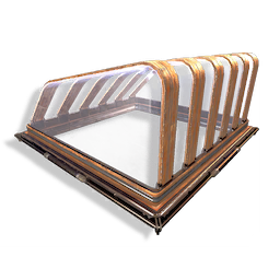 Asymmetrical Timber-glass Roof