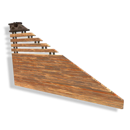 Sloping Timber Panel (top)