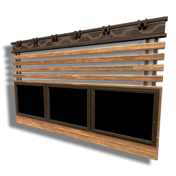 Large Timber Double Window (top)