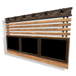 Large Timber Double Window (top)