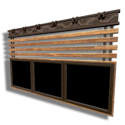 Large Timber Triple Window (top)