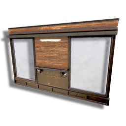 Large Timber Double Window