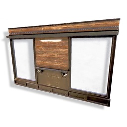 Large Timber Double Window
