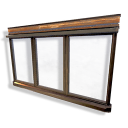 Large Timber Triple Window
